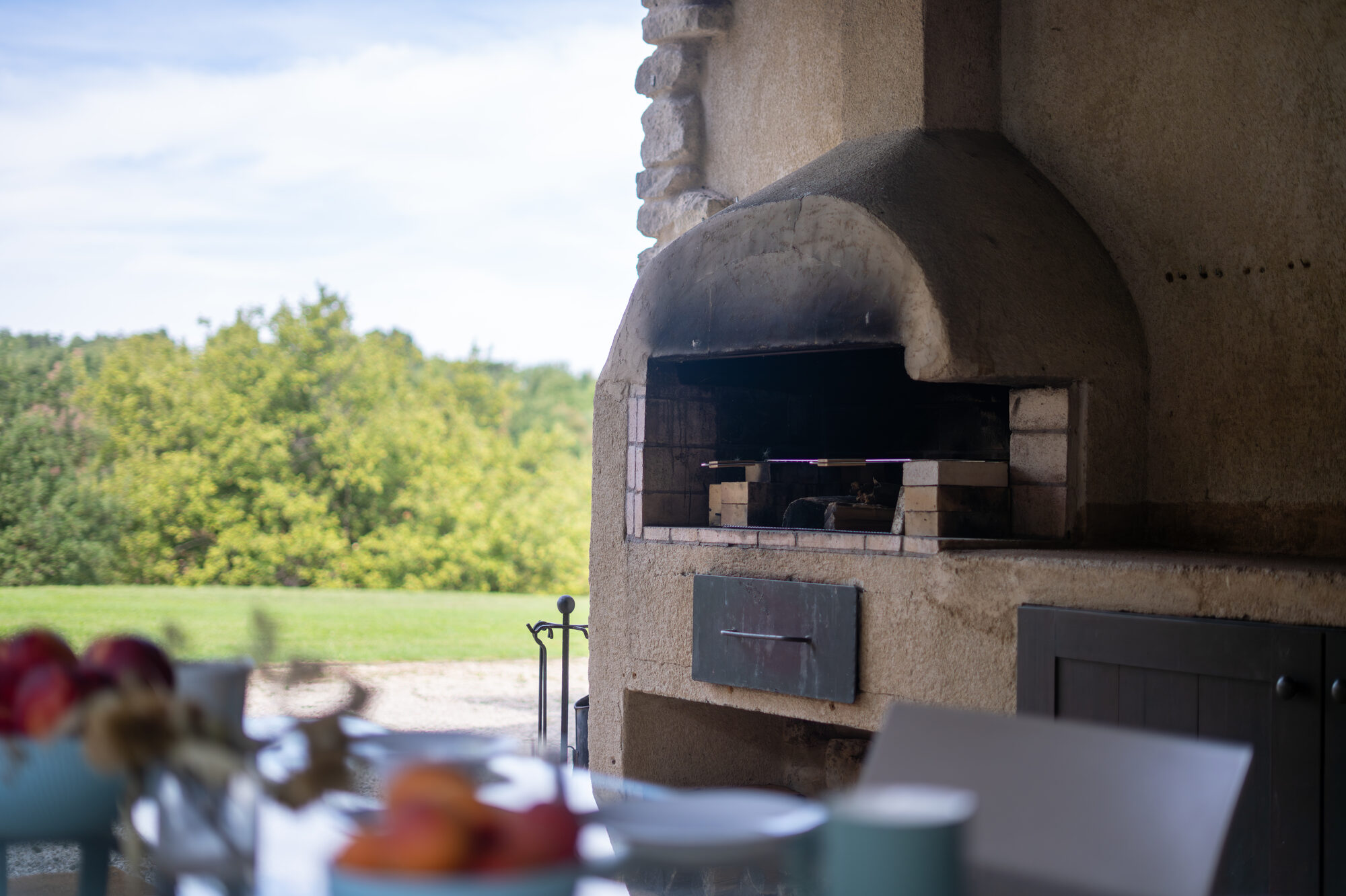 Four à bois et barbecue